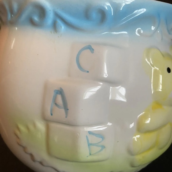 Vintage Giftwares Co Baby Planter Nancy Pew Cup Teddy Bear - Picture 6 of 7